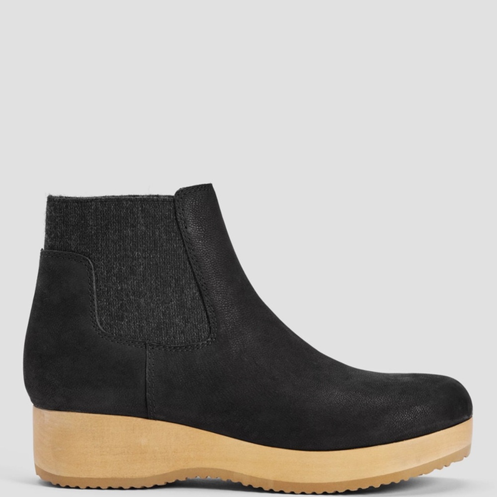 Eileen Fisher Words Oiled Nubuck Clog Bootie - Picture 3 of 10